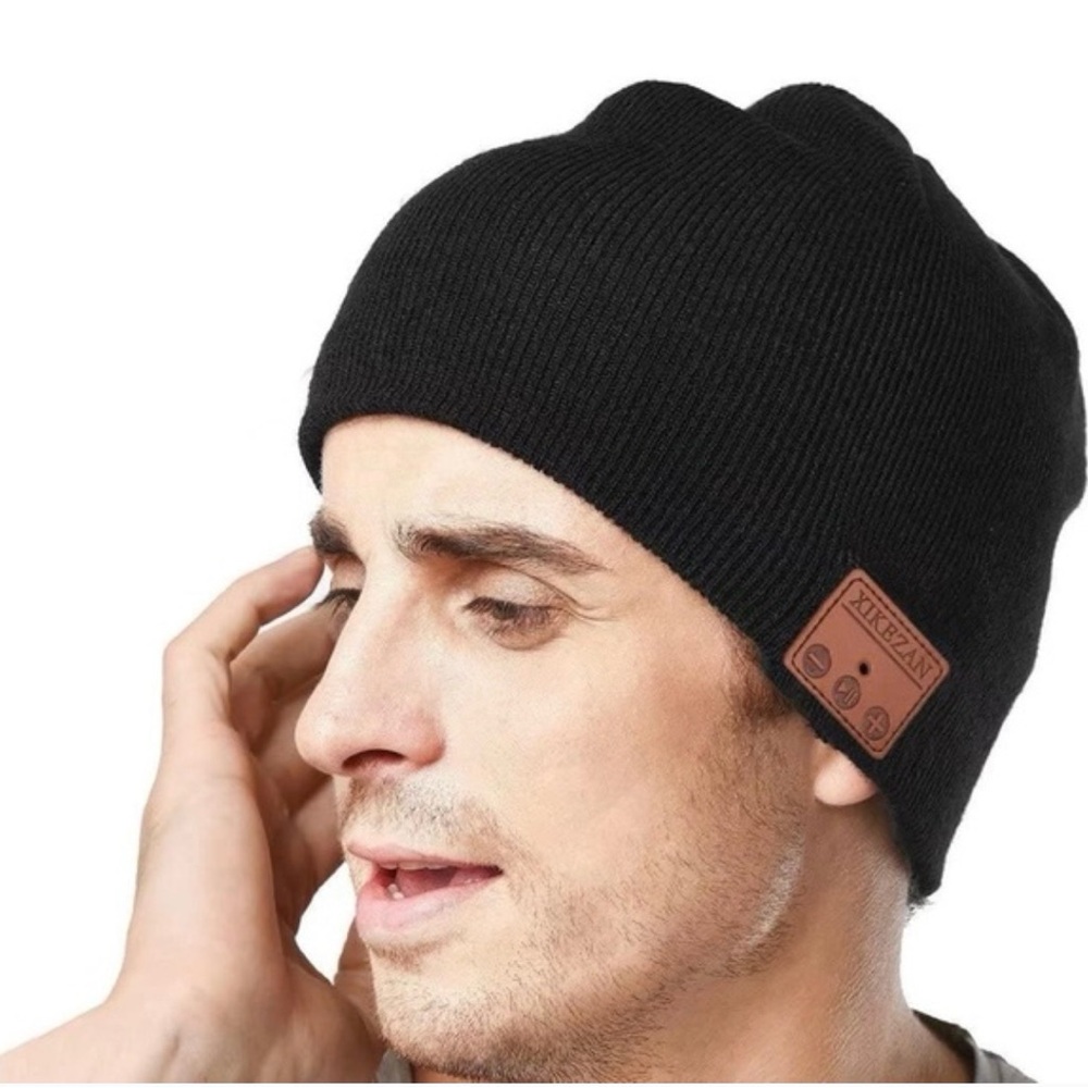 Xikezan | Black Knit Bluetooth Speaker Beanie Cap | Exercise Sports Outdoors NWT